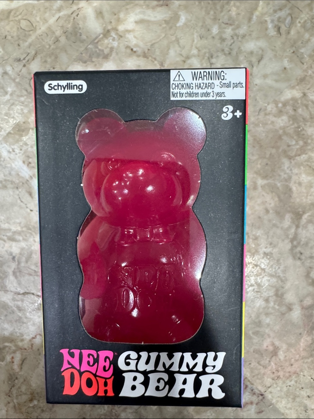 Nee Doh Gummy Bear Toy - Pink